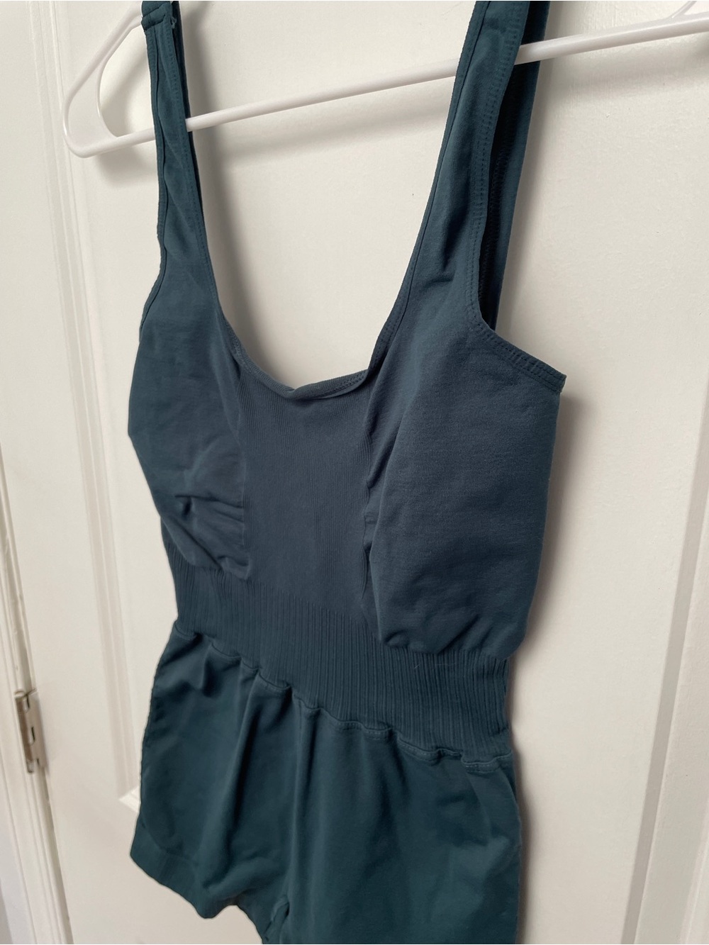 Free people size S good karma runsie Strappy Back Active Romper in Deep Teal - Picture 8 of 12